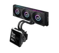 ASUS ROG Strix SLC IV 360 ARGB LCD, Dissipatore di Calore a Liquido, Q-Connector per Facile Installazione, Potente Pompa e Tubi Corti, Schermo LCD IPS da 5,8", Tre Ventole ROG ARGB, Aura Edge, Nero
