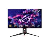 ASUS ROG Swift PG32UCDMZ, Monitor da gioco 4K da 31,5", 4K QD-OLED (3840 x 2160), 0,03ms (GTG), 240 Hz, DisplayPort 1,4, Tecnologia Anti-Flicker, Compatibile con G-SYNC, 99% DCI-P3, Nero
