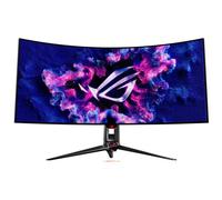 ASUS ROG Swift OLED PG39WCDM Monitor Gaming OLED Curvo da 39” pollici (3440x1440), 240 Hz e Tempo di Risposta 0,03 ms, G-SYNC, ROG Smart KVM, 90 W Type DisplayWidget Center, Nero