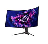 ASUS ROG Swift OLED PG39WCDM Monitor Gaming OLED Curvo da 39” pollici (3440x1440), 240 Hz e Tempo di Risposta 0,03 ms, G-SYNC, ROG Smart KVM, 90 W Type DisplayWidget Center, Nero