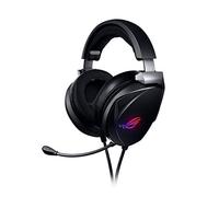 ASUS ROG Theta 7.1 Cuffia Gaming RGB Type-C, Audio 7.1 Reale, ROG 7.1 DAC, 4 Driver ESS, Microfono con Cancellazione del Rumore, Compatibile con PC, Mac, PS4, Switch, Dispositivi Mobile, Nero