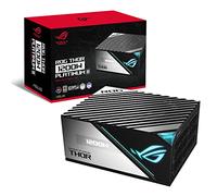 ASUS ROG Thor 1200W Platinum II, Alimentatore PC Modulare, 80+ Platinum, ATX12V, Dissipatori ROG, Tecnologia 0dB, Ventola da 135mm, Schermo OLED, Cavi Sleeve, Aura Sync, 19x15x8.6 cm, Bianco/Nero