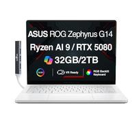 ASUS ROG Zephyrus G14 AI Gaming Laptop 14" 120Hz OLED 2.8K Display (AMD Ryzen AI 9 HX 370, GeForce RTX 5080 16GB, 32GB LPDDR5X, 2TB SSD, RGB KB, Win 11 Home) con espansore porta USB DKZ