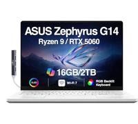 ASUS ROG Zephyrus G14 AI Gaming Laptop 14" ROG Nebula OLED 2.8K 500nits Display (AMD Ryzen 9 270, GeForce RTX 5060 8GB, 16GB LPDDR5X, 2TB SSD, RGB KYB, WiFi 7, Win 11 Home) con espansore porta USB DKZ