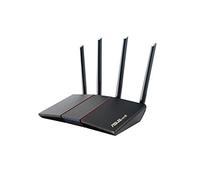Asus Router AX1800 RT-AX55, WiFi 6, doppia banda, supporto MU-MIMO e OFDMA, sicurezza AIProtection, tecnologia Tren Mirco e compatibile con sistemi AIMesh