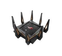 ASUS - Router Wireless Rapture GT-AX11000 Banda Tripla (2.4 GHz / 5 GHz / 5 GHz) Gigabit Ethernet Nero