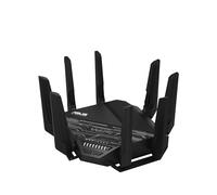Asus RT-BE96U BE19000 802.11BE Router WiFi 7 a tre bande con supporto a 6 GHz, doppia porta da 10 G, 320 MHz, sicurezza Internet a vita, supporto AiMesh