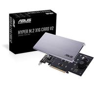 ASUS Scheda di espansione Hyper M.2 X16 PCIe 3.0 X4 V2 supporta 4 NVMe M.2 (2242/2260/2280/22110) fino a 128 Gbps per Intel VROC e AMD Ryzen Threadripper NVMe Raid