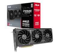 ASUS Scheda grafica Prime Radeon RX 9070 OC Edition (PCIe 5.0, HDMI/DP 2.1, design a 2,5 slot, ventole assiali tecnologiche, cuscinetti a doppia sfera della ventola, Dual BIOS, ASUS GPU Guard)