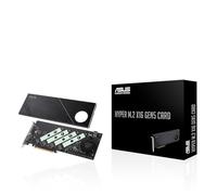 ASUS Scheda Hyper M.2 x16 Gen5 (PCIe 5.0/4.0) Supporta quattro dispositivi NVMe M.2 (2242/2260/2280/22110) fino a 512 Gbps per le funzioni RAID AMD e Intel® Platform RAID.