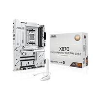 ASUS Scheda madre X870 MAX GAMING WIFI7W AMD AM5 ATX, PCB bianco a 8 strati, 12+2+1 DrMOS 80A, DDR5, PCIe 5.0 x16 Q-Release, 3x M.2, Wi-Fi 7 Q-Antenna, USB4® Type-C®, 2.5Gb LAN, BIOS FlashBack™, Aura