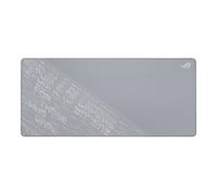 ASUS ROG Scabbard II Arctic Gray XXL Tappetino per mouse da gioco (tappetino per mouse grande 900 x 400 mm, superficie resistente ad acqua, olio e polvere, resistente alla sfilacciatura, bordi cuciti