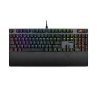 ASUS Tastiera da gioco ROG Strix Scope II X, con interruttori meccanici ROG NX Snow V2, schiuma insonorizzata, tasti ABS, tre angoli di inclinazione e poggiapolsi, spagnolo QWERTY