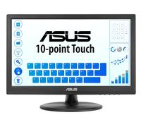 ASUS VT169HE Touch, Monitor da 15,6" Full HD WLED/IPS (1920x1080), Ampio Angolo di Visione, Senza Cornice, Filtro Luce Blu, Flicker free, HDMI, Compatibile con Windows 11, Nero
