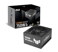 ASUS TUF Gaming 750W Gold EVO, Alimentatore Certificato 80+ e Cybenetics Gold, PCIe 5.1, SATA e ATX 3.1, Ventole a Doppia Sfera, Rivestimento Prottetivo PCB, Cavi Incisi, Nero, TUF-GAMING-750G-EVO