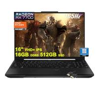 ASUS TUF Gaming A16 Laptop | 16" FHD+ 165Hz 100% sRGB | AMD 8-core Ryzen 7 7735HS | 16GB DDR5 512GB SSD | Radeon RX7700S 8GB Graphic (>RTX4060) | Retroilluminato USB-C USB4 Win11Pro nero + cavo HDMI