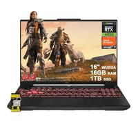 ASUS TUF Gaming A16 Laptop 16" WUXGA IPS 144Hz AMD 6-core Ryzen 7 7445HS 16GB RAM 1TB SSD GeForce RTX 4050 (fino a 194 top AI) Retroilluminato RGB USB4 Bidirezionale AI Noise Cancelation Win11 ICP Hub