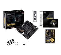 ASUS TUF GAMING B550M-E, Scheda Madre Gaming micro ATX, AMD B550 (AM4), PCIe 4.0, 2x M.2, DP, HDMI, D-Sub, USB 3.2 Gen 1 Type-C, USB 3.2 Gen 2, BIOS FlashBack, Aura Sync RGB, Nero