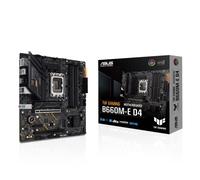 ASUS TUF Gaming B660M-E D4 Scheda Madre mATX, Intel B660, LGA1700, DDR4, PCI 4.0, LAN Realtek 2.5Gb, Realtek 7.1 Surround, 2xM.2, 4xSATA 6GB/s, USB 3.2 Gen 2, Armoury Crate, Nero