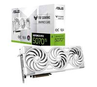 ASUS TUF Gaming GeForce RTX™ 5070 Ti 16 GB GDDR7 White OC Edition Gaming Scheda grafica (PCIe® 5.0, HDMI®/DP 2.1, 3.125 slot, componenti di grado militare, rivestimento PCB protettivo, ventole