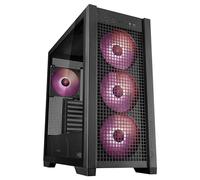 ASUS TUF GAMING GT302 TG ARGB Black Case Gaming E-ATX Mid Tower, Pannelli Laterali intercambiabili Mesh Vetro Temperato, 4 ventole ARGB preinstallate da 140 x 28 mm, Nero