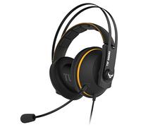 ASUS TUF Gaming H7 Cuffie gioco per PC, PS4, Nintedo Swicth, XBOX One, Audio virtuale 7.1 integrato, cuscinetti confortevoli, colore Giallo.