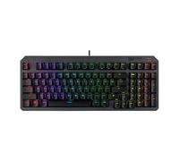 ASUS TUF Gaming K3 Gen II - Tastiera da gaming compatta a 97 tasti, switch opto-meccanici RGB, guarnizione in silicone, schiuma ammortizzante, tenuta IP57, piastra superiore rimovibile e Aura Sync,