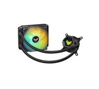 ASUS TUF Gaming LC 120 ARGB Dissipatore a Liquido All-In-One, Ventola TUF Gaming da 120 mm, illuminazione ARGB, LGA 1700 e AMD AM4, Bracket AM5 incluso, Nero