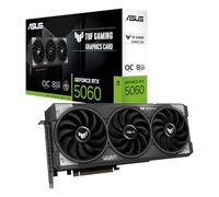 ASUS TUF Gaming NVIDIA GeForce RTX 5060 OC Edition, Scheda Grafica Gaming da 8 GB GDDR7, 128 Bit, PCIe 5.0, 1 HDMI 2.1, 3 DisplayPort 2.1, Software GPU Tweak III, Nero, TUF-RTX5060-O8G-GAMING