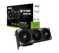 ASUS TUF Gaming NVIDIA GeForce RTX 5070 Ti, Scheda Grafica 16 GB GDDR7, 256 Bit, PCIe 5.0, 2 HDMI 2.1, 3 DisplayPort 2.1, Ventole Axial-Tech, Software GPU Tweak III, Nera, TUF-RTX5070TI-16G-GAMING
