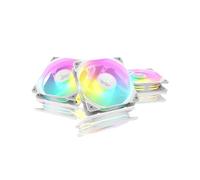 ASUS TUF GAMING TR120 FAN ARGB REVERSE WHITE 3 IN 1 Ventole Case a Pale Invertite Spessore 28 mm, Pressione Statica 3,3 mm H2O e Flusso d'aria Elevato, Design Doppio Strato 16 LED RGB, 3 pezzi, Bianco