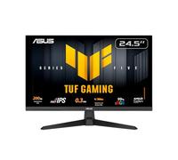 ASUS TUF Gaming VG259Q5A, Monitor Gaming 24,5" Full HD Fast IPS (1920 x 1080), 0,3ms Response Time, 200 Hz, Altoparlante Integrato, ELMB, HDMI, DisplayPort e Jack Audio, Display Widget Center, Nero