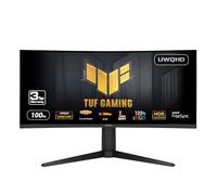 ASUS TUF Gaming VG34VQEL1A Monitor HDR curvo ultra largo 34" 21:9, UWQHD (3440 x 1440), 100 Hz, sfocatura di movimento estremo basso, FreeSync, 1 ms, DisplayPort, HDMI, USB, presa treppiede, altezza