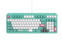 ASUS TUF Gaming x Hatsune Miku Edition - Tastiera da gioco TUF Gaming K3 Gen II Hatsune Miku, layout a 97 tasti, interruttore ottico meccanico RGB, supporto con guarnizione in silicone, schiuma per