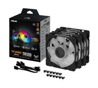 ASUS Tuf Gioco TR120 Argb Reverse Lama 3IN1 Alloggiamento Ventola 3er Pacco Nero