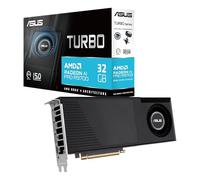 ASUS TURBO AMD Radeon AI PRO R9700, Scheda Grafica 32 GB GDDR6, 256 Bit, PCIe 5.0, 1 HDMI 2.1, 3 DisplayPort 2.1, Software GPU Tweak III, Nero, TURBO-AI-PRO-R9700-32G