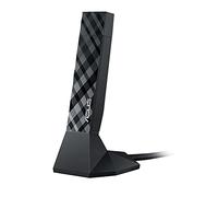 ASUS USB-AC56 Adattatore USB 3.0 WiFi AC1300 Dual Band 867+400Mbps con 2 antenne (una esterna staccabile ed 1 una interna) e tecnologia AiRadar e TurboQAM