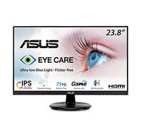 ASUS VA24DQ Schermo 24" Full HD 1080p 75Hz, IPS, Adaptive-Sync/FreeSync, Eye Care, HDMI DisplayPort VGA, senza cornice, VESA Montaggio a parete