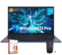 ASUS Vivobook 14 Thin&Light Laptop - Windows 11 Pro, Microsoft Office incluso, display FHD da 14", Intel 6-Core i3-1215U, 24 GB RAM, SSD da 1 TB, scheda grafica Intel Iris Xe, Wi-Fi 6E, con mouse