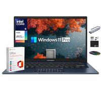 ASUS Vivobook Computer portatile Business 2025-2026, Microsoft Office a vita, copilot, display FHD da 14 pollici, CPU Intel i5 a 10 core, 24 GB di RAM, 1 TB di memoria (SSD da 512 GB + 500 GB Ext