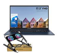 ASUS Vivobook - Computer portatile da 17,3 pollici, Intel Core i3, 36 GB di RAM, 1 TB PCle SSD, webcam, Wi-Fi, Bluetooth, HDMI, Windows 11 Home, blu silenzioso, bundle con dispositivo di