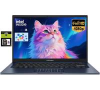 ASUS Vivobook - Computer portatile FHD da 14", Intel 10-Core i5-1334U (Beat i7-1250U), 12 GB di RAM 512 GB SSD, NumberPad, batteria a lunga durata, webcam privata, laptop Windows 11 per studenti