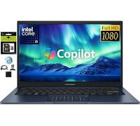 ASUS Vivobook - Computer portatile FHD i3 da 14", SSD da 16 GB di RAM, 256 GB, 6 core Intel Core i3-1315U (fino a 4,6 GHz), NumberPad, batteria a lunga durata, webcam privata, laptop Windows 11 per