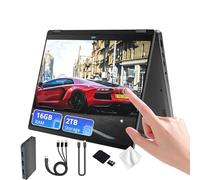 ASUS Vivobook - Computer portatile Flip 14" 2 in 1 OLED touchscreen, Intel Core Ultra 7 256 V, 16 GB LPDDR5, 2 TB (SSD da 1 TB e docking station da 1 TB), grafica Intel Arc, tastiera Chiclet