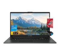 ASUS Vivobook Go 15.6'' FHD Laptop, processore Intel i3 a 8 core, 8 GB di RAM, 128 GB + 256 GB SSD portatile, WiFi, display NanoEdge, ricarica rapida, tastiera, webcam, USB-C, HDMI, lettore di