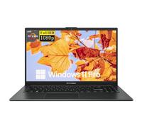 ASUS Vivobook Go - Computer portatile FHD da 15,6", AMD Ryzen 3 7320U, 8 GB di RAM, SSD da 128 GB, Lay-Flat a 180°, WiFi, Bluetooth, Windows 11 Pro, colore nero misto