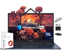 ASUS Vivobook Laptop 2025 Computer aziendale ultra portatile, display FHD da 14 pollici, 16 GB di RAM, 1 TB di memoria (SSD da 512 GB + 500 GB Ext), Intel i3-1315U a 6 core, MarxsolAccessory, Win 11