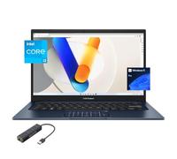 ASUS Vivobook Laptop per studenti e aziende, display FHD Micro-Edge da 14", Core i3-1215U 12a gen., 16 GB RAM, SSD 512 GB PCIe, WiFi 6E, Lay-Flat 180°, webcam