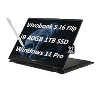 ASUS Vivobook S 16 Flip - Computer portatile 2 in 1 (16" FHD+ Touchscreen, Intel 14-Core i9-13900H, 40GB RAM, SSD 1TB, IST HUB) per Creator, Fotografo, Designer, KB retroilluminato, Win 11 Pro w/AI