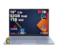 ASUS Vivobook S16 AI PC portatile 16 pollici 2.8k OLED 120Hz (600nits HDR, 100% DCI-P3) Intel 16-core Ultra 9 285H 32GB DDR5 1TB SSD retroilluminato per Creator Business Professional Work Win11 ICP